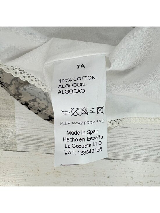 La Coqueta Girls Sz 7 Black Floral Short Sleeve Bow Xana Dress - Picture 9 of 14